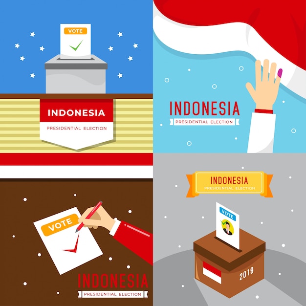 Indonesië president verkiezing illustratie