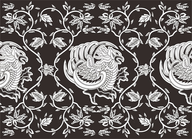 Indonesisch batikmotief, speciale ontwerpen met een patroon