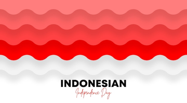 Indonesische onafhankelijkheidsdag achtergrond illustratie vector