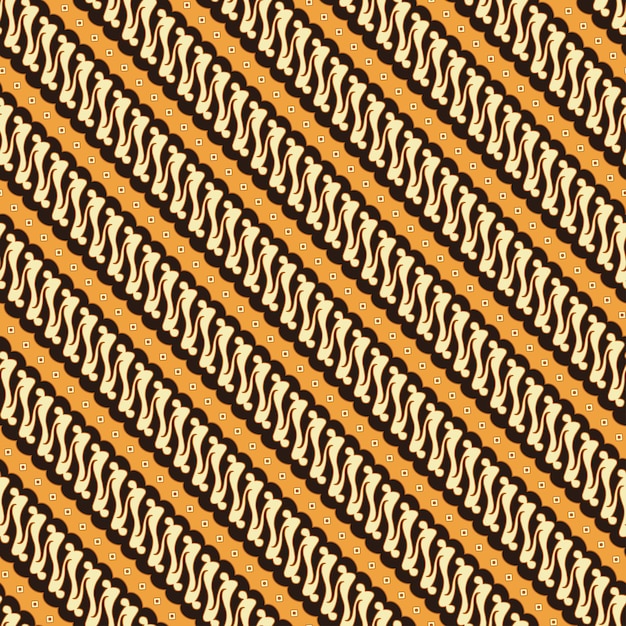 Vector indonesische traditionele batik naadloze patroon. javaanse machete batik.