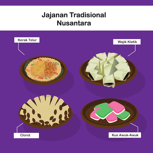 Indonesische traditionele snacks