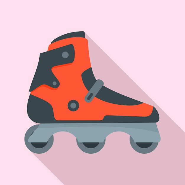 Vector indoor inline skates icon flat illustration of indoor inline skates vector icon for web design