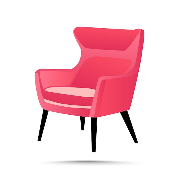 Indoor stoel stoel meubilair interieur vector