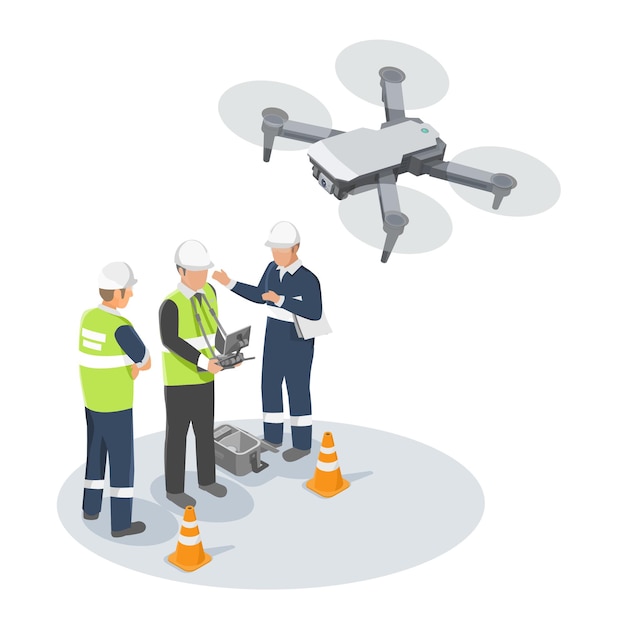 Industrial Construction Aerial Drone services Onderhoud en Inspectie Inspecteur