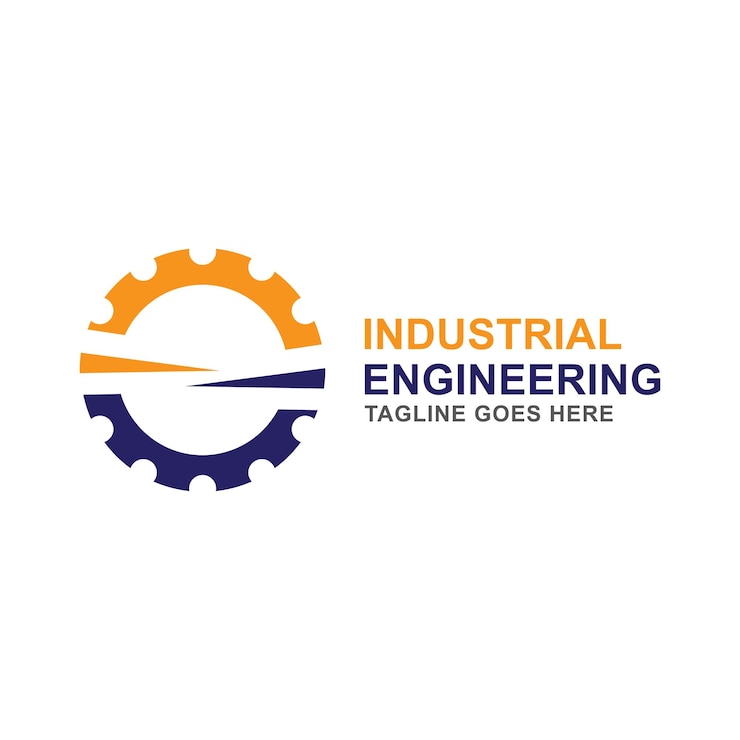 Vector industrial logo design vector