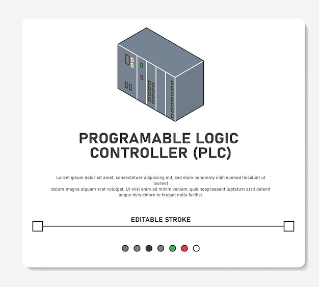 Controller logico programmabile plc industriale con ingresso e uscita semplice corsa modificabile vettoriale