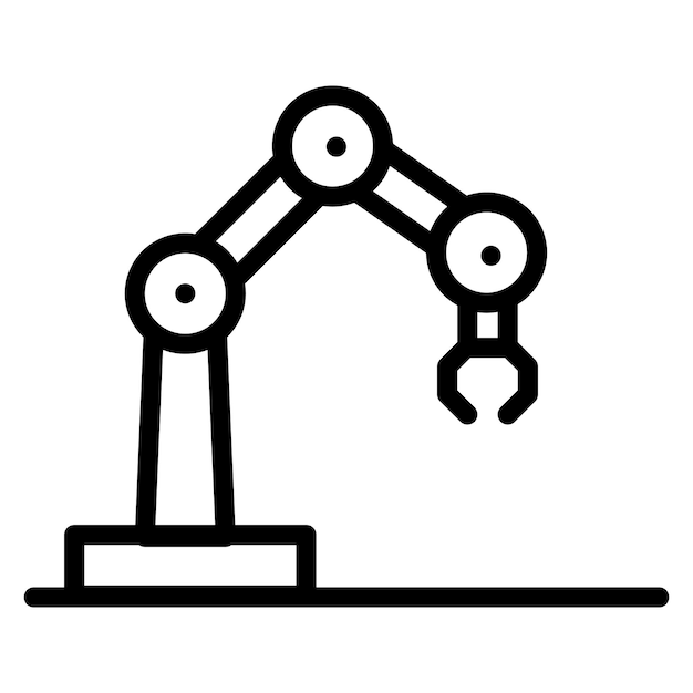 Industrial Robot icon vector image Can be used for Manufacturing