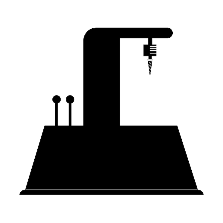 Vector industrial robots iconlogo vector design template