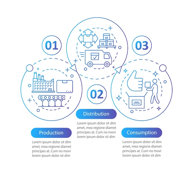 Industrial sector vector infographic template