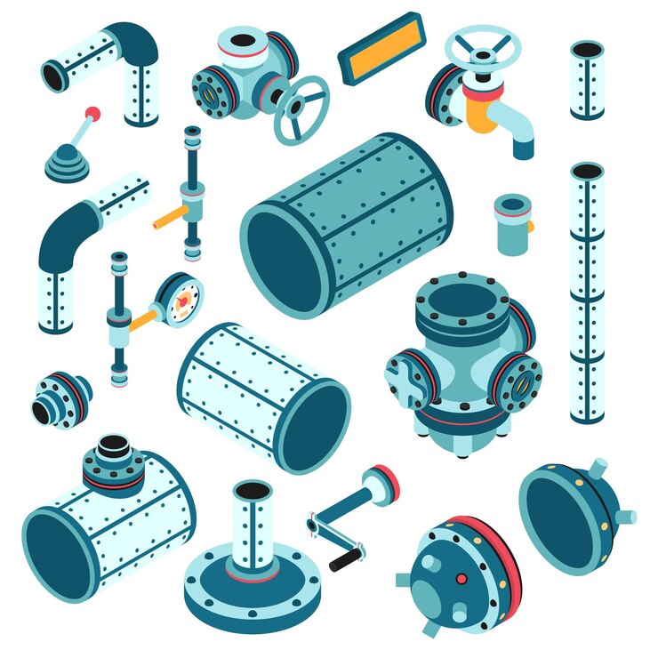Vector industrial steampunk spare parts for assembling apparatus