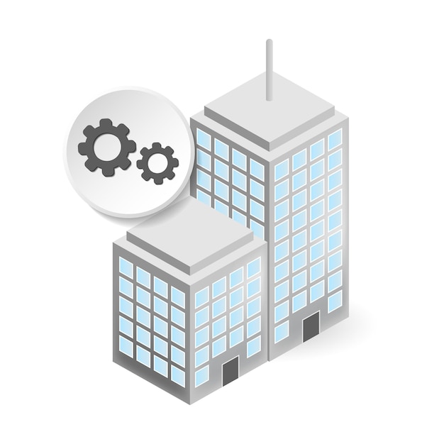 Illustrazione 3d dell'icona di industrializzazione dalla collezione di cambiamenti climatici icona 3d di industrializzazione creativa per modelli di web design, infografiche e altro ancora