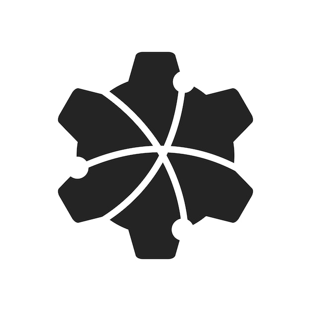 industrie logo sjabloon geïsoleerde merkidentiteit icoon abstract vectorgrafiek
