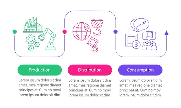 Industrie vector infographic sjabloon