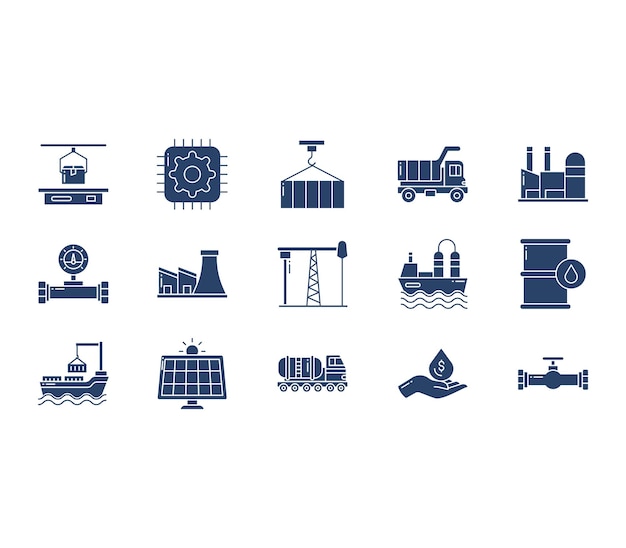 Industrie vector pictogram