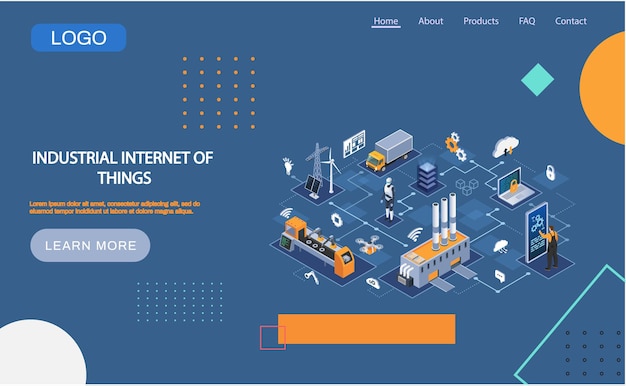 Industrieel internet der dingen 4ir revolutie AI IoT Geautomatiseerd gegevensopslag- en beveiligingsbeheer Robotingenieur bestuurt apparatuur met behulp van digitale apparaten moderne industriële technologieën