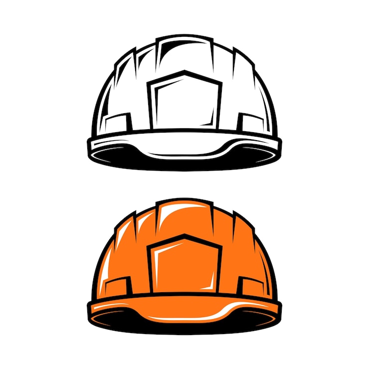 Vector industriële helm