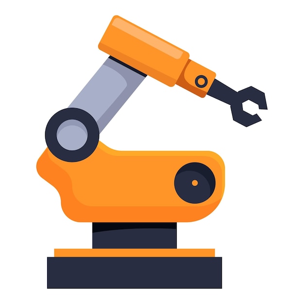 Industriële robotarm die objecten opheft in een moderne fabriek