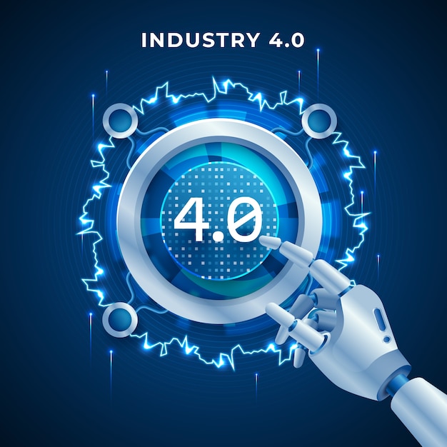 Industry 4.0 illustratieontwerp