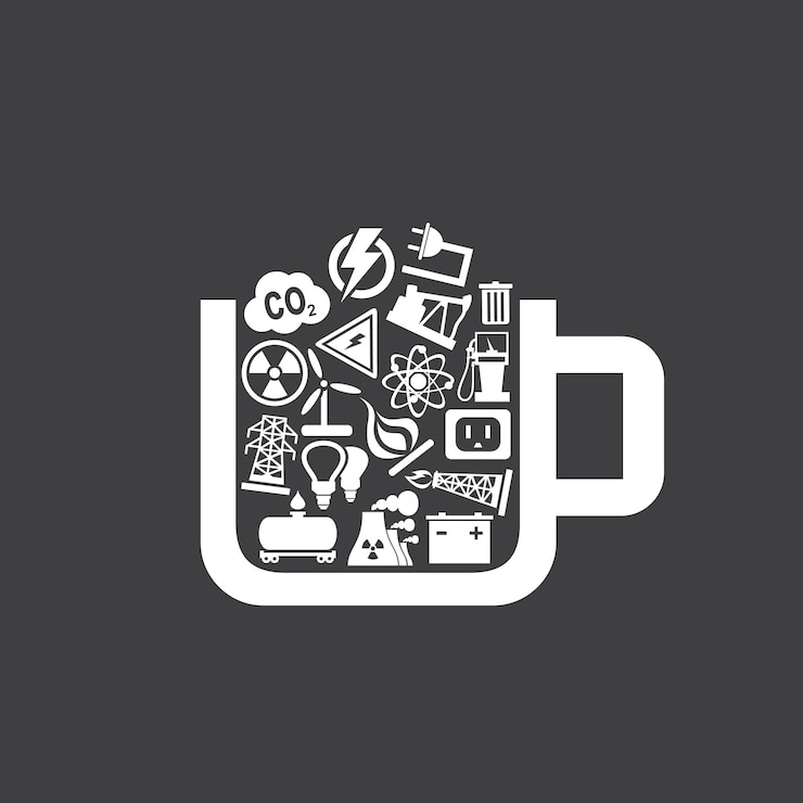 Vector industry a cup
