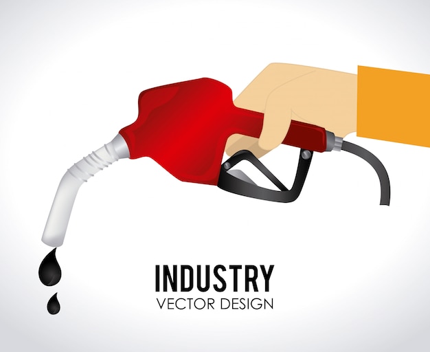 industry  design over white background