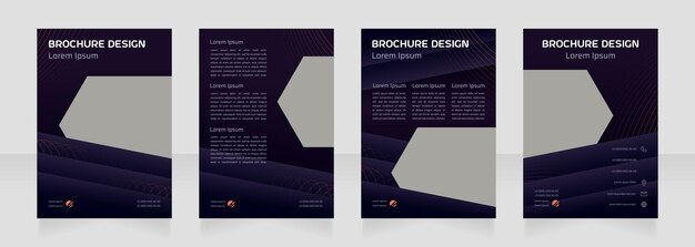 Industry digitalization blank brochure design