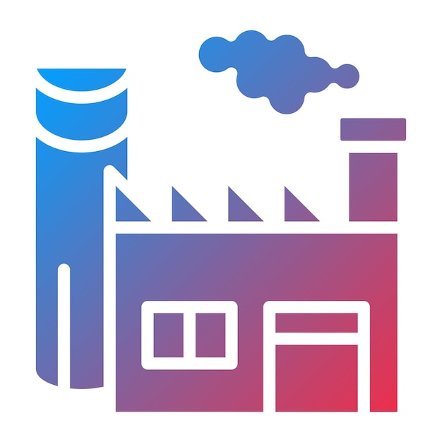 Vector industry icon style