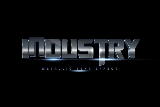 Industry Metallic Text Effects Generator