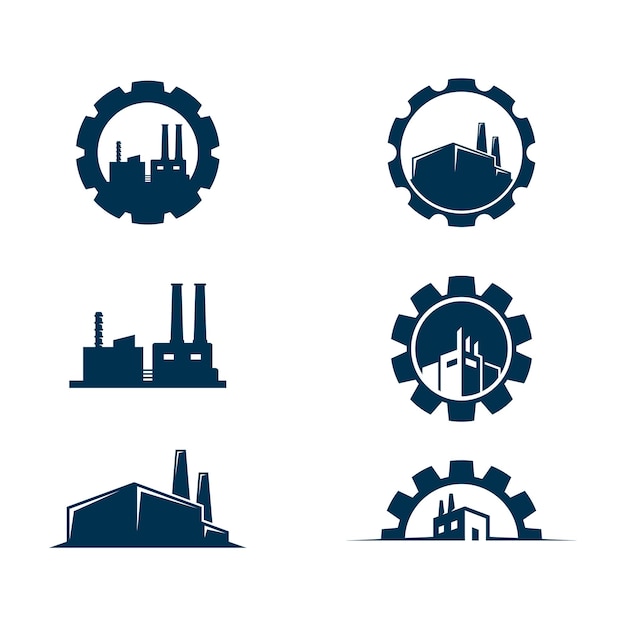 Industry vector icon design illustration template