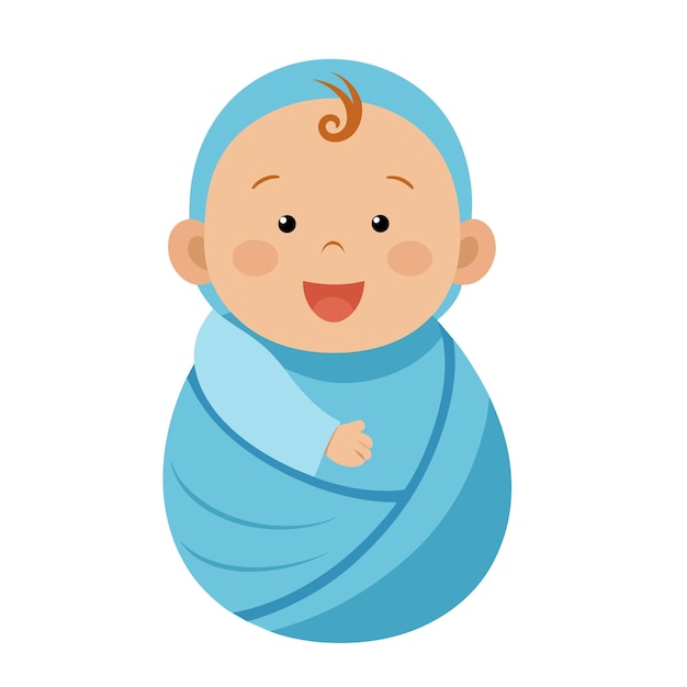 Infant new born Toddler babies activity cute cheerful characters nowaday vector cartoon