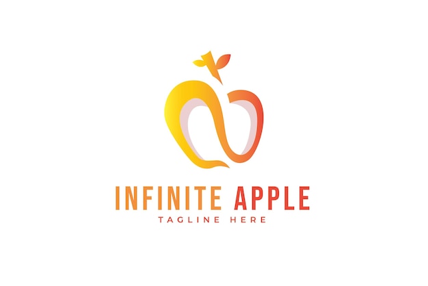 Infinite Apple modern logo template