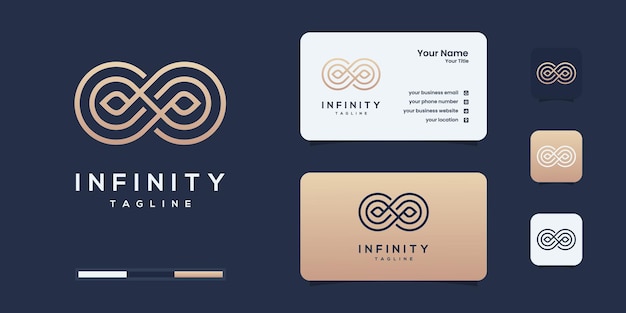 Infinity beauty logo en visitekaartje ontwerp, schoonheid, oneindigheid, concept, leven
