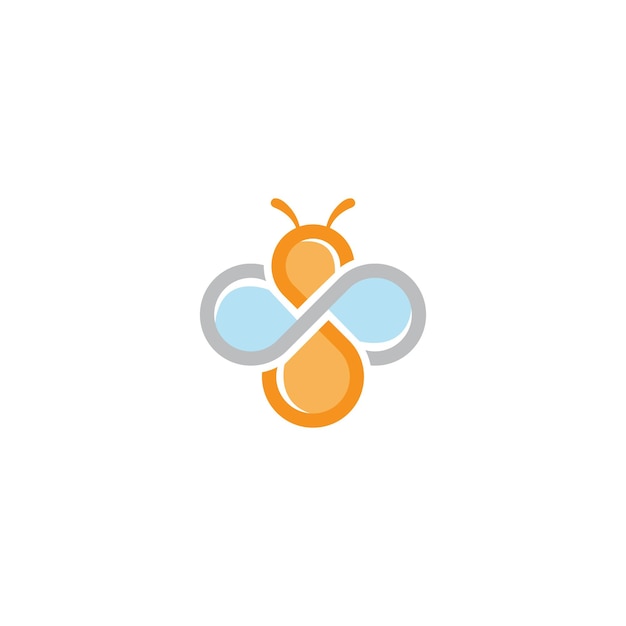 Infinity Bee-logo ontwerpidee