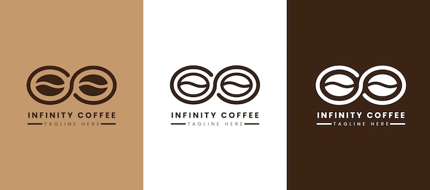 Infinity coffee logo template