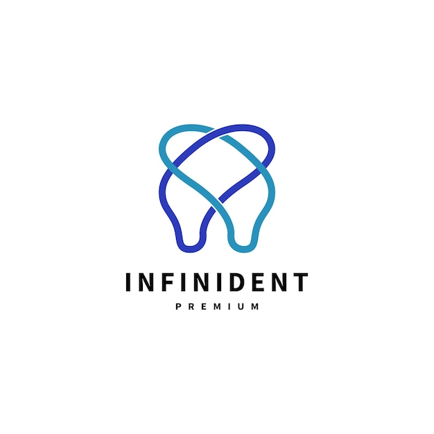 Infinity dental for dentist icon logo design