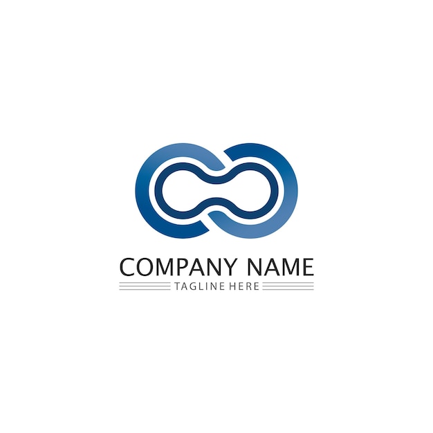 Vector infinity design logo and 8 icon, vector, sign, creative logo for business and corporate infinity symbol