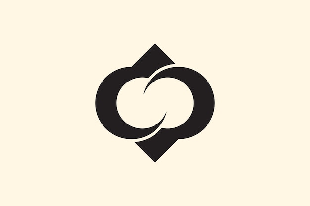 Infinity eenvoudig logo sjabloon ontwerp