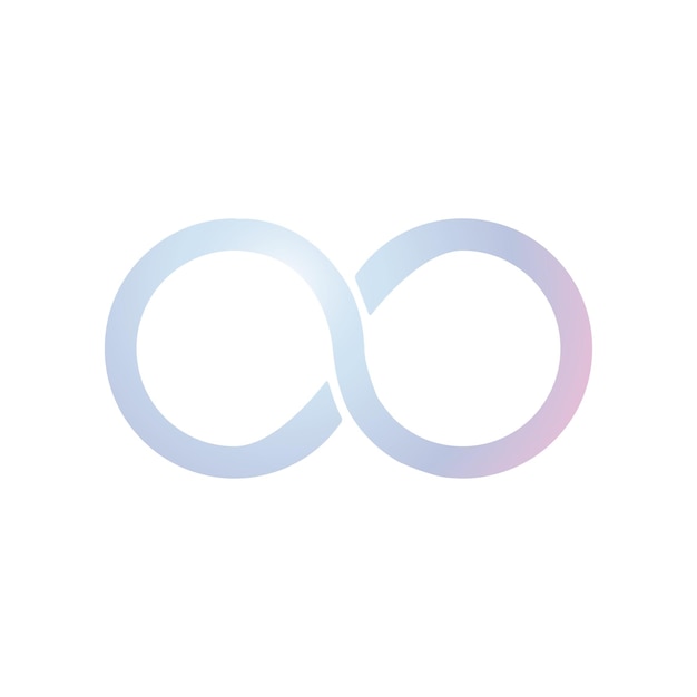 Infinity icon for graphic design