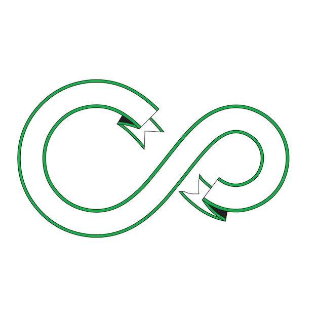 Vector infinity icon symbol vector illustration