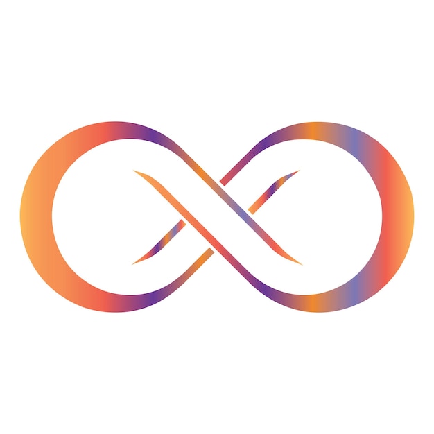 Infinity icon vector illustration symbol design