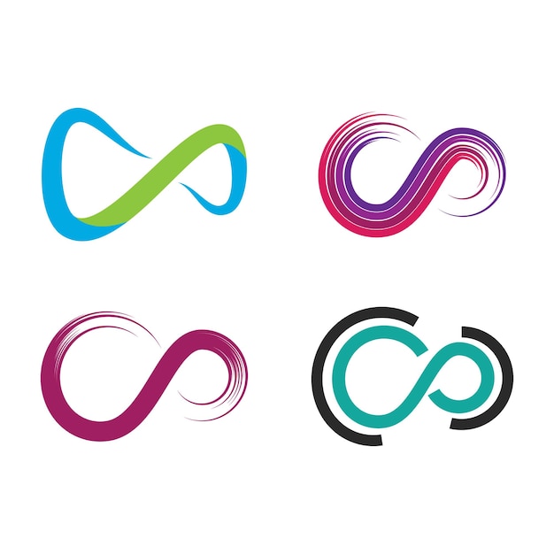 Infinity illustration logo template