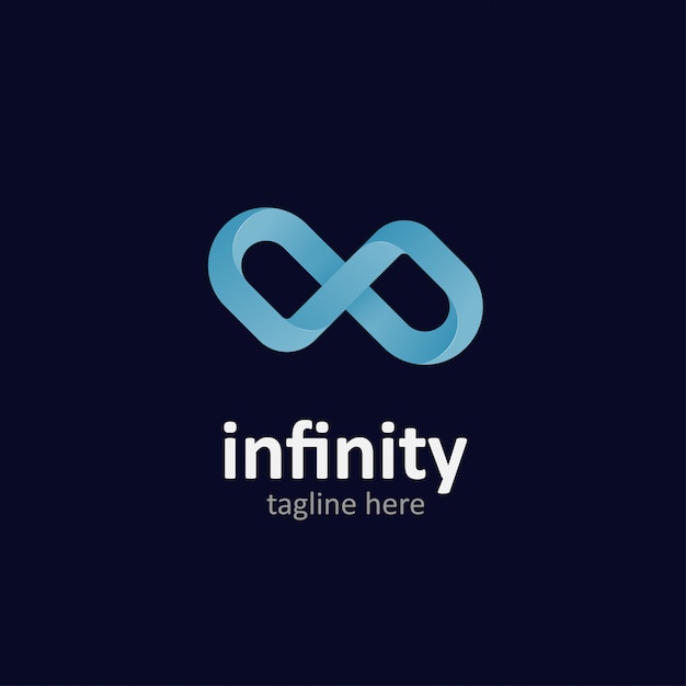 Infinity illustration of modern style for logo  style