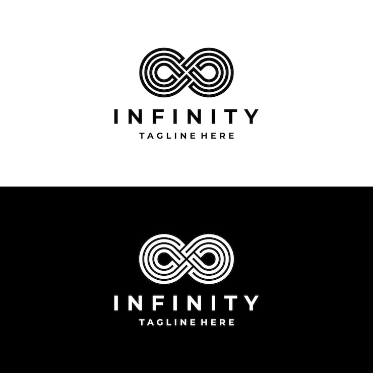 Infinity Infinite Loop Mobius Grenzeloze Logo Ontwerp Inspiratie