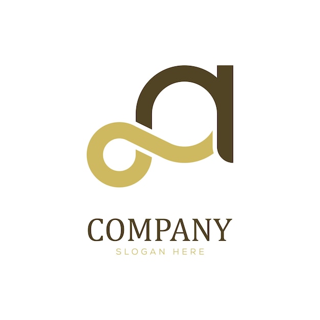 infinity letter a logo design