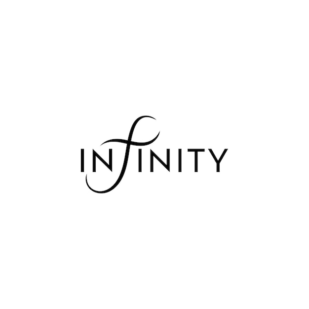 Vector infinity letter logo