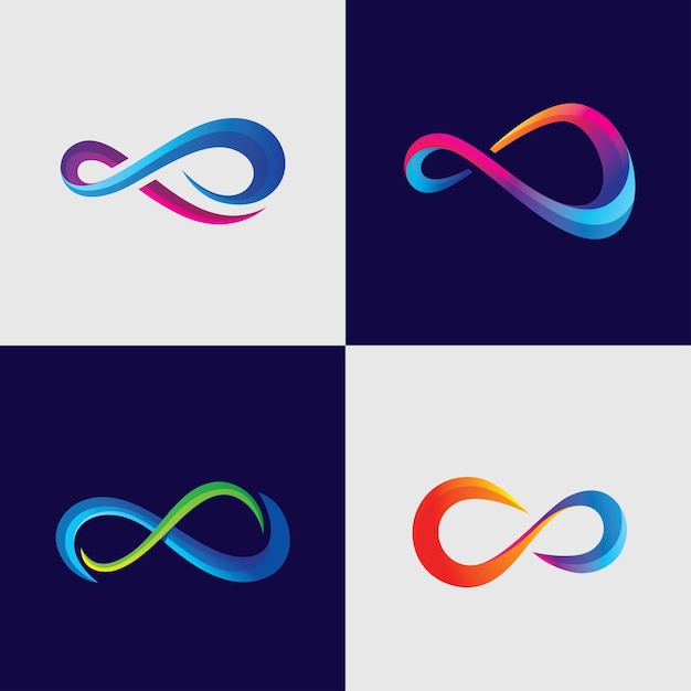 Vector infinity logo afbeeldingen afbeelding ontwerp