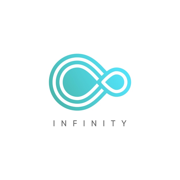 Infinity logo design vector idea with creative and modern concept