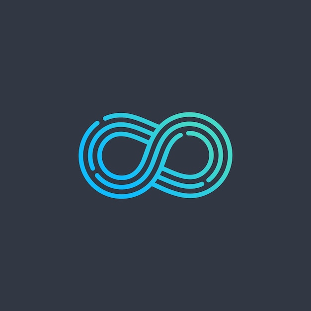 Vector infinity logo design vector idea with creative and modern concept