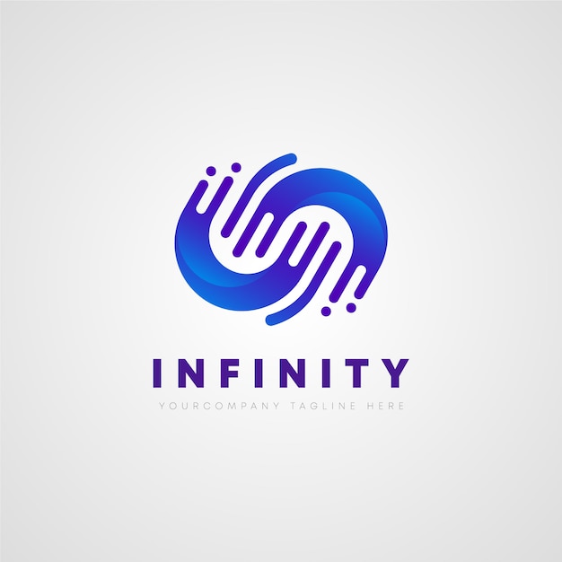 Вектор infinity дизайн логотипа