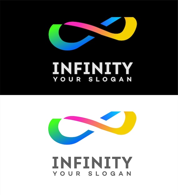 Vector infinity logo icon brand identity sign symbol