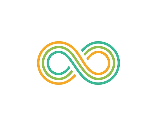 Infinity logo icon vector illustration design